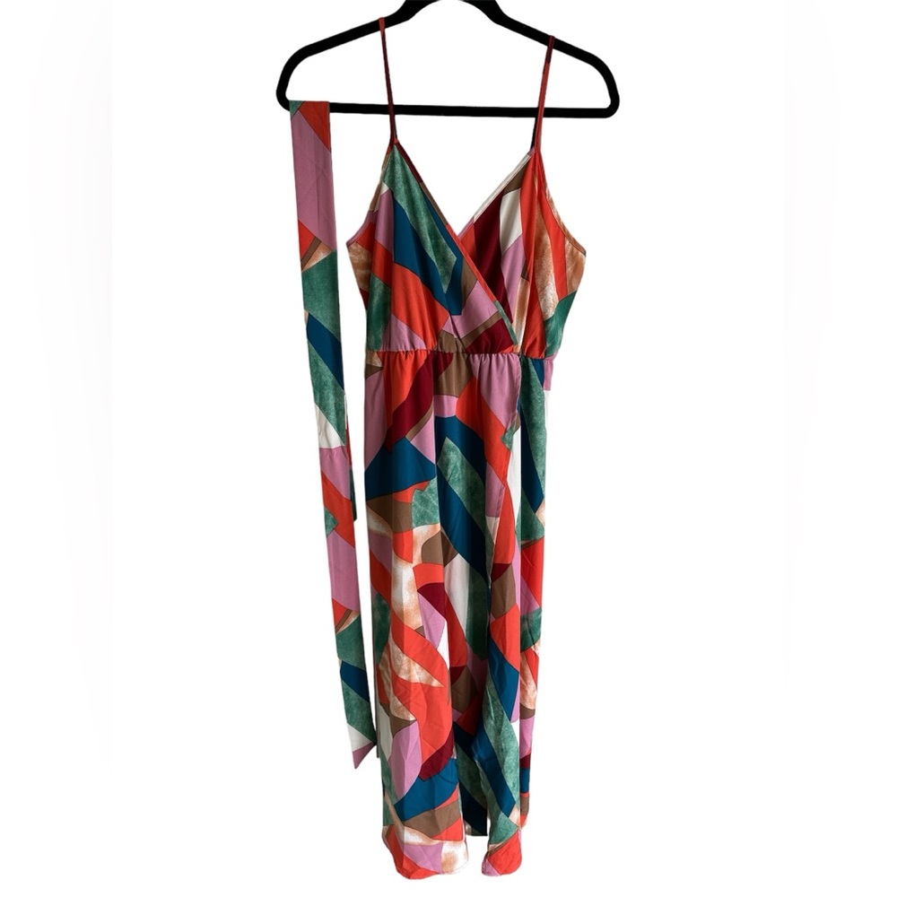 Shein Vacation Geo Print Cami Dress